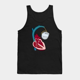 Heart Defi medicine Design Tank Top